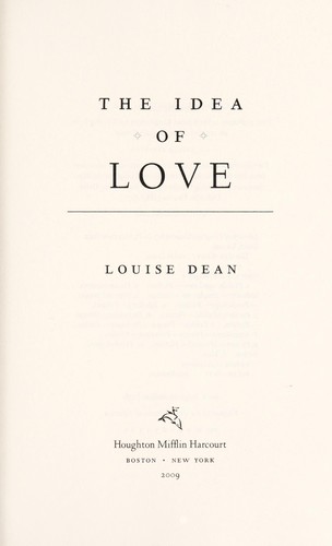 Cover of The idea of love