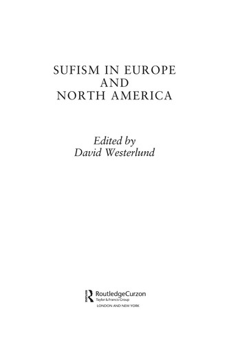 Cover of Sufism in Europe and North America