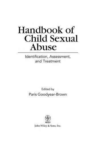 Cover of Handbook of child sexual abuse