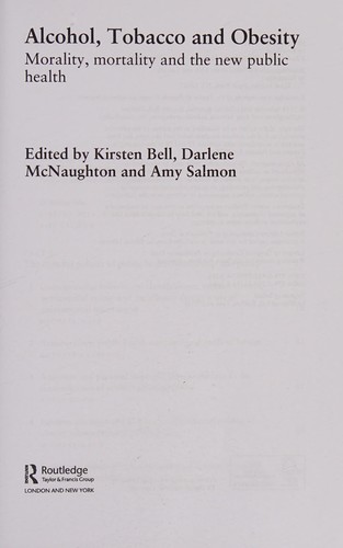 Cover of Alcohol, tobacco and obesity