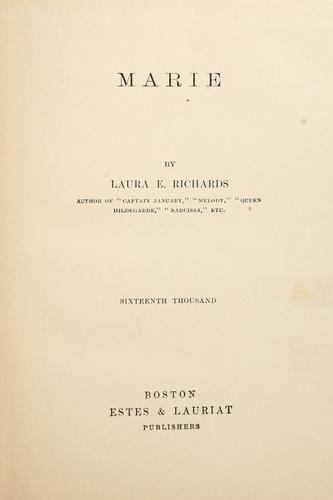 Cover of Marie