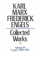 Cover of Karl Marx and Frederick Engels