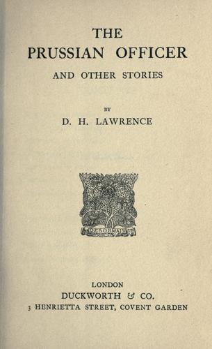 Cover of The Prussian Officer and Other Stories