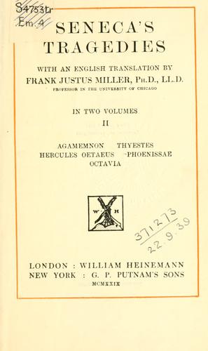 Cover of Tragoediae