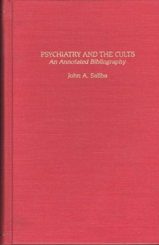 Cover of Psychiatry and the cults