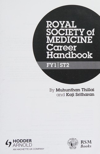 Cover of Royal Society of Medicine career handbook