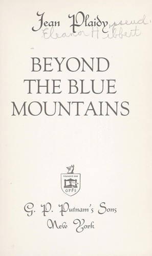Cover of Beyond the Blue Mountains