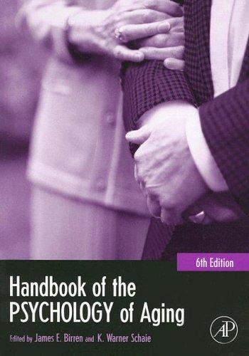 Cover of Handbook of the psychology of aging