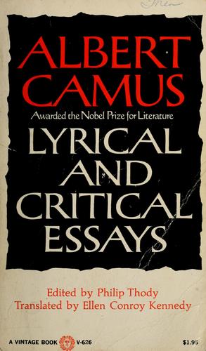 Cover of Lyrical and critical