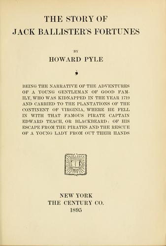 Cover of The story of Jack Ballister's fortunes