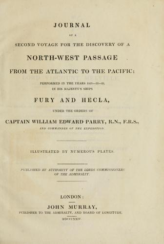 Cover of Journal of a second voyage for the discovery of a north-west passage from the Atlantic to the Pacific