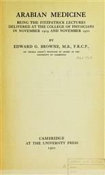 Cover of Arabian medicine