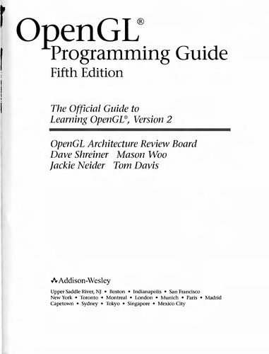 Cover of OpenGL programming guide
