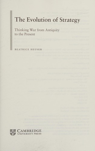 Cover of Evolution of Strategy