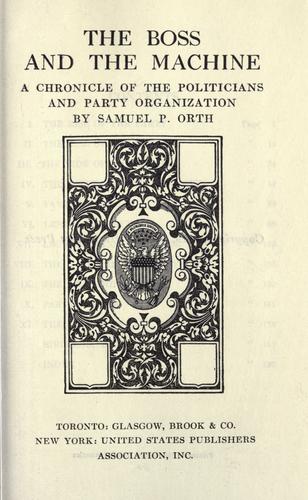 Cover of The boss and the machine
