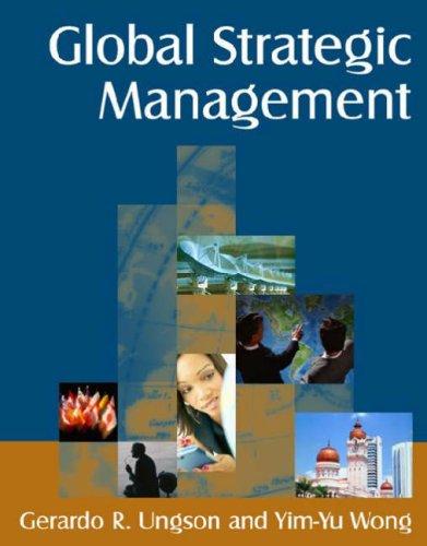 Cover of Global strategic management