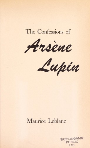 Cover of Les confidences d'Arsène Lupin