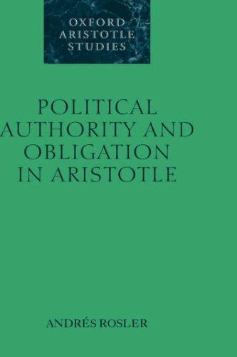 Cover of Political authority and obligation in Aristotle