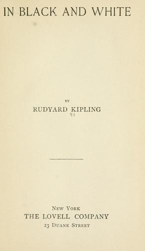 Cover of In black and white