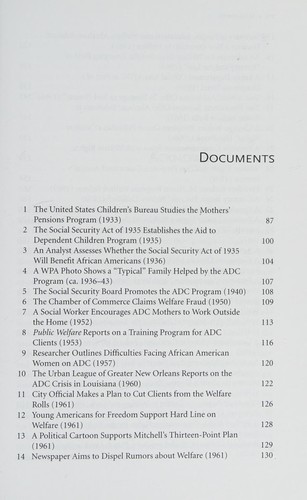 Cover of Welfare in the United States