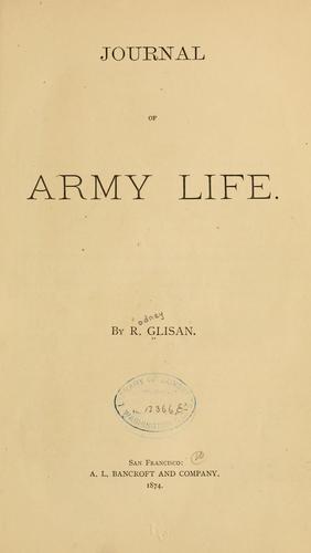 Cover of Journal of army life .