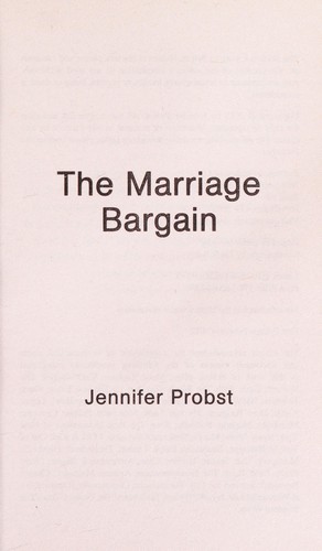 Cover of The Marriage Bargain