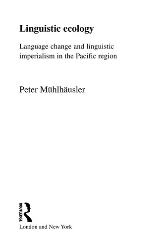Cover of Linguistic ecology