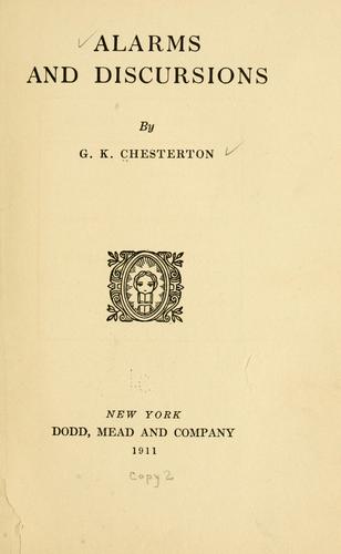 Cover of Alarms and discursions
