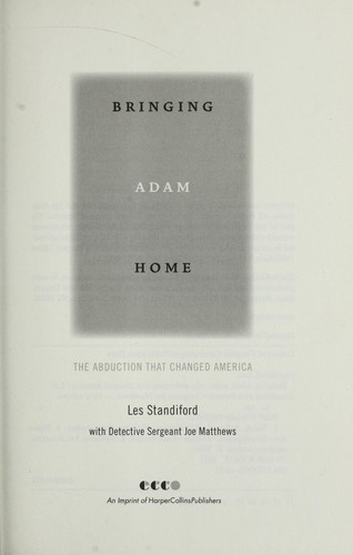 Cover of Bringing Adam home
