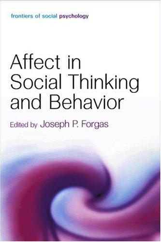 Cover of Affect in social thinking and behavior