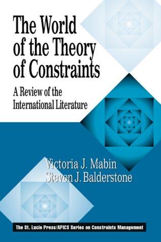 Cover of The world of the theory of constraints