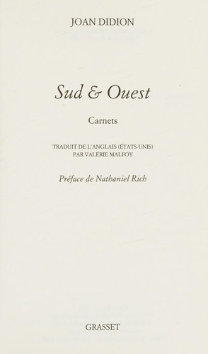 Cover of South and west