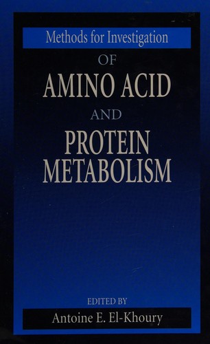 Cover of Methods for investigation of amino acid and protein metabolism