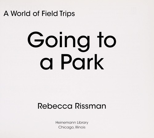Cover of Going to a park