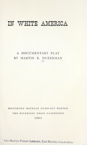 Cover of In white America