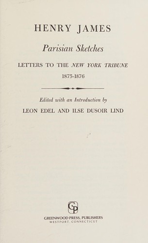 Cover of Parisian sketches
