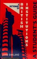 Cover of A Dictionary of British Institutions