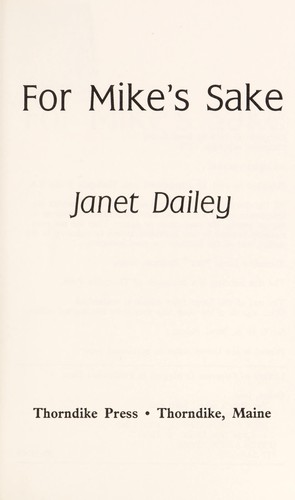 Cover of For Mike's sake