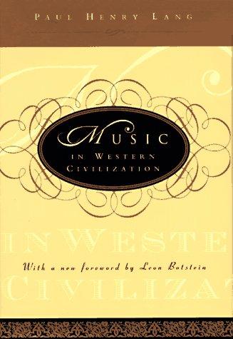 Cover of Music in Western civilization