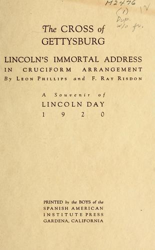 Cover of The Gettysburg Address