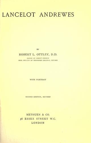 Cover of Lancelot Andrewes