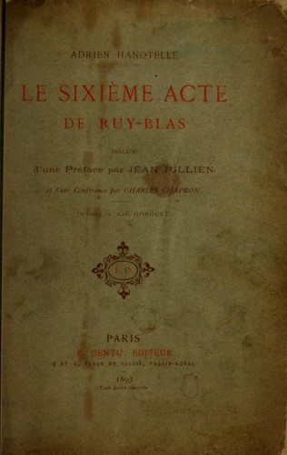 Cover of Ruy Blas