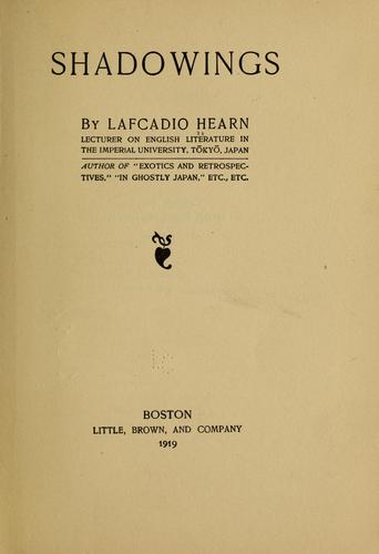 Cover of Shadowings