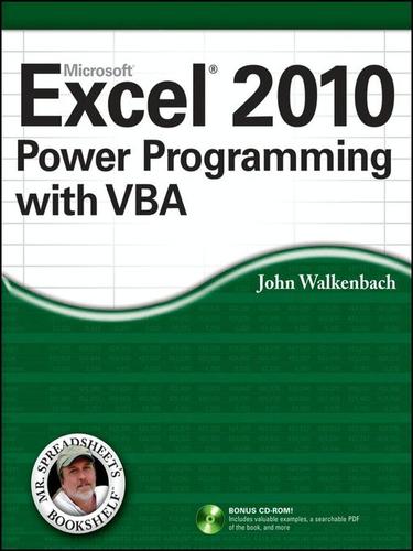 Cover of Excel® 2010 Power Programming with VBA