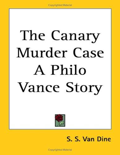 Cover of The "Canary" Murder Case