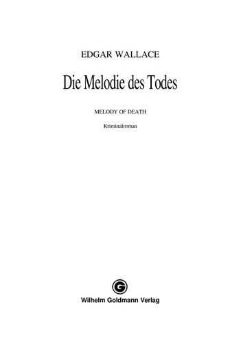 Cover of The melody of death