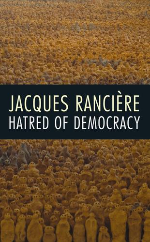 Cover of Hatred of democracy