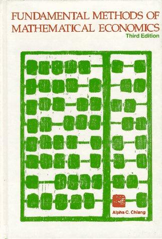 Cover of Fundamental methods of mathematical economics