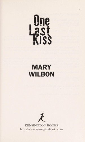Cover of One last kiss