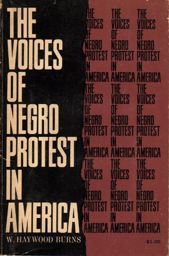 Cover of The voices of Negro protest in America